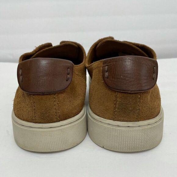 Men’s Frye Gabe Gorge Oxford Slip On Suede Sneakers in Copper main image 4